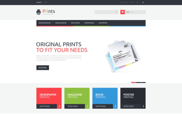 Print Store PrestaShop Teması