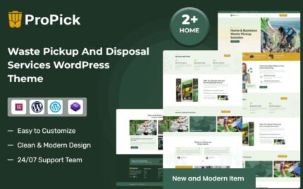 Propick – Atık Toplama ve Bertaraf Hizmetleri WordPress Teması