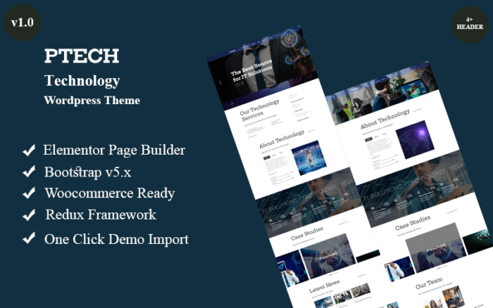 Ptech - Teknoloji Wordpress Teması