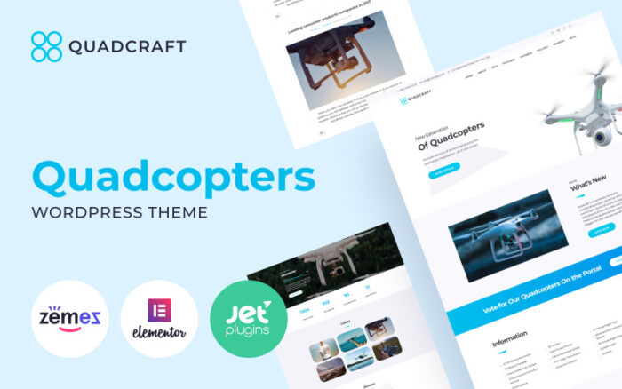 Quadcraft - Drone Başlangıç WordPress Teması