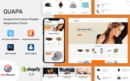 Quapa - Giyim ve Moda Çok Amaçlı Duyarlı Premium Shopify Teması