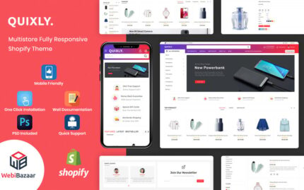 Quixly - Modern Elektronik ve Çok Amaçlı Shopify Teması