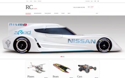 Radio Control Hobby Shop PrestaShop Teması