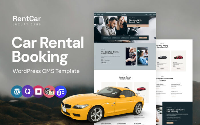 RentCar - Araç Kiralama Çok Amaçlı WordPress Elementor Teması