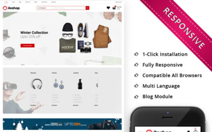 Reshop - Mega Mağaza Duyarlı WooCommerce Teması