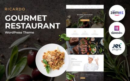 Ricardo - Duyarlı Gurme Restoranı WordPress Teması