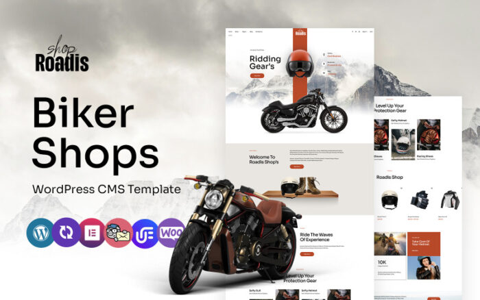 Roadis - Biker Shop Çok Amaçlı WordPress Elementor Teması