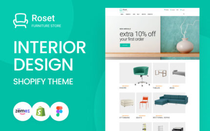 Roset - Responsive Furniture and Interior Design Shopify Teması