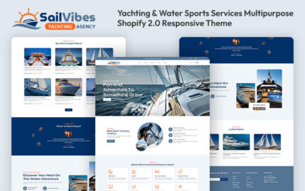 Sailvibes - Yatçılık ve Su Sporları Hizmetleri Çok Amaçlı Shopify 2.0 Duyarlı Teması