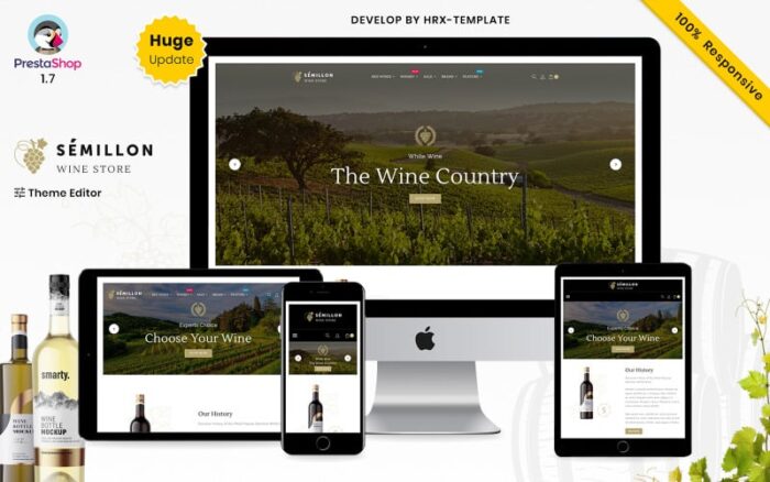 Semillon Wine And Alcohol Store PrestaShop Teması