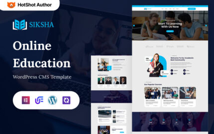 Siksha - Çevrimiçi Eğitim ve Kurslar WordPress Elementor Teması