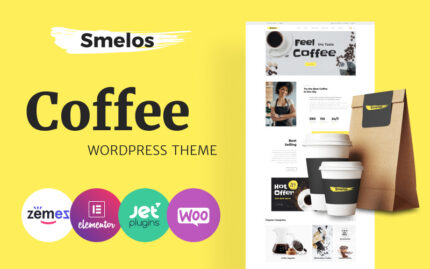 Smelos - Coffee Shop ECommerce Classic Elementor WooCommerce Teması