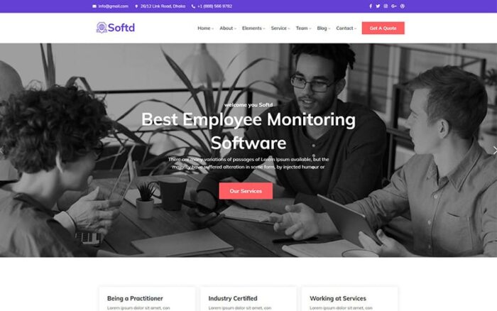 Softd - Duyarlı BT Çözüm Şirketi WordPress Teması