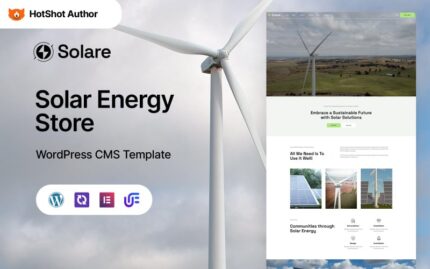 Solare - Solare Enerjisi WordPress Elementor Teması