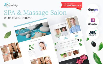 Soothery - SPA ve Masaj Salonu Duyarlı WordPress Teması