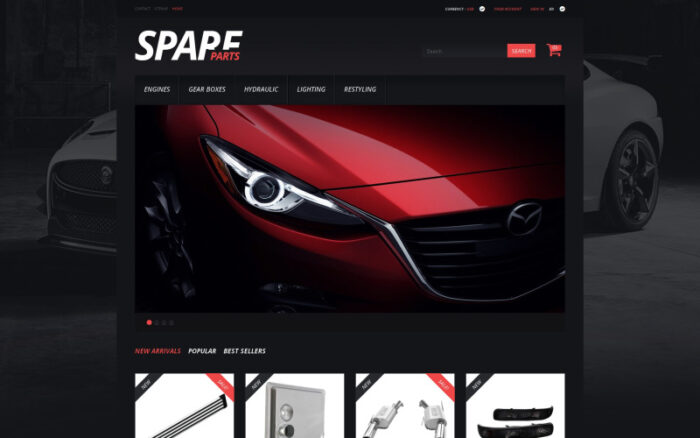 Spare Parts PrestaShop Teması