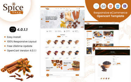 Spiceseed - OpenCart Duyarlı Şablon