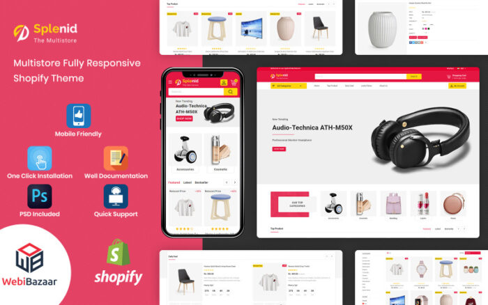 Splenid - Çok Amaçlı Duyarlı Shopify Şablonu