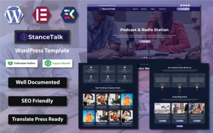 Stance Talk - Podcast ve Radyo İstasyonu WordPress Şablonu