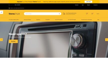 Stereo Kamyon - Araba Ses E-ticaret Temiz OpenCart Şablonu