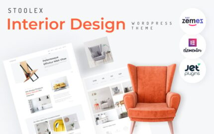 Stoolex - Interior Design Multipurpose Minimal WordPress Elementor Teması