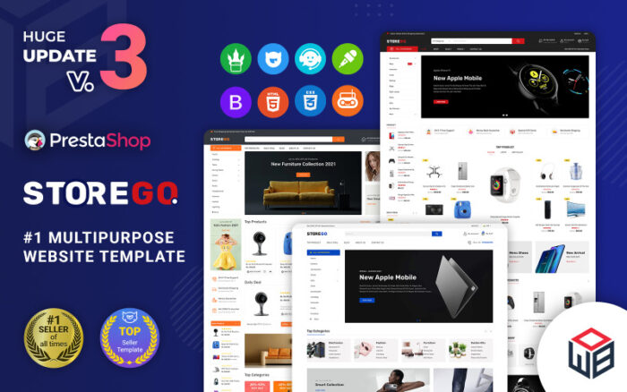 StoreGo - Çok Amaçlı Premium Elektronik PrestaShop Teması