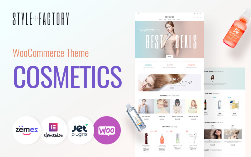 Style Factory - Saç Bakımı ve Saç Şekillendirme WooCommerce Teması