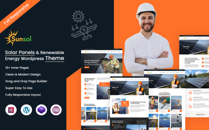 Sunsol - Güneş Panelleri ve Yenilenebilir Enerji WordPress Teması