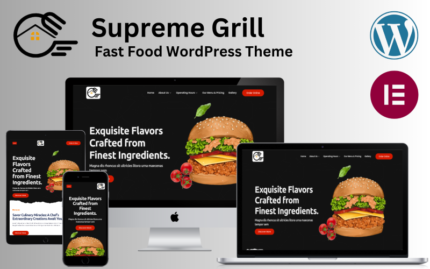 Supreme Grill - Fast Food WordPress Teması