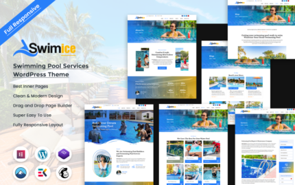 Swimice - Yüzme Havuzu Hizmetleri WordPress Teması