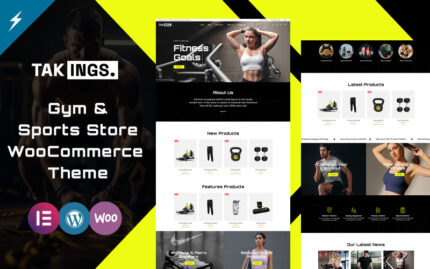 Takings - Spor Salonu ve Spor Mağazası WooCommerce Teması