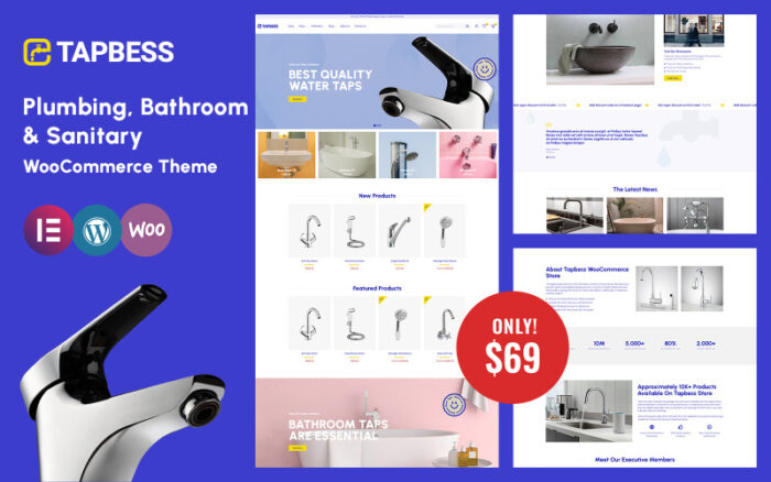 Tapbess - Sıhhi Tesisat, Banyo ve Sıhhi WooCommerce Teması