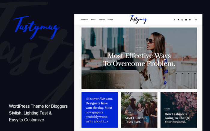 Tastymag - Çağdaş Blog ve Dergi WordPress Teması