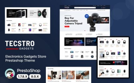 Tecstro Gadget'ları, Dijital ve Elektronik PrestaShop Teması