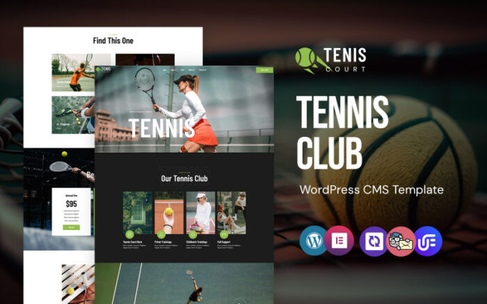 Tenis - Badminton Kulübü ve Kanepe WordPress Elementor Teması