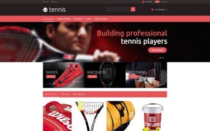 Tennis Accessories PrestaShop Teması