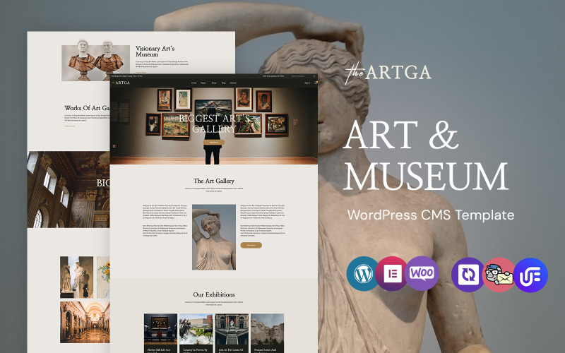 Theartga - Sanat Galerisi ve Müze WordPress Elementor Teması