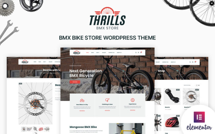 Thrills - Bisiklet ve Bisiklet Mağazası WordPress Teması