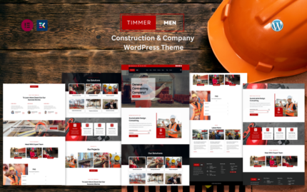 Timmer Men - İnşaat ve Şirket WordPress Teması