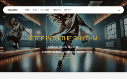 TishDance - Dans Stüdyosu WordPress Teması