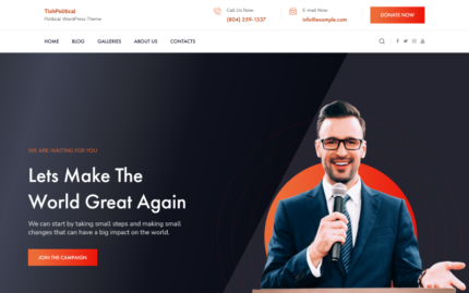 TishPolitical - Politik WordPress Teması