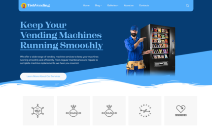 TishVending - Otomat Hizmetleri WordPress Teması