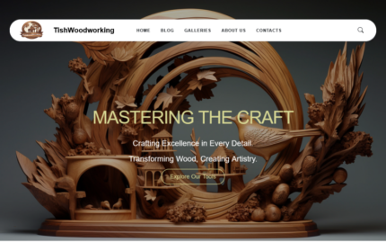 TishWoodworking - Ağaç İşleme WordPress Şablonu