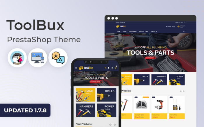 ToolBux - Araçlar ve Donanım Duyarlı Prestashop Teması