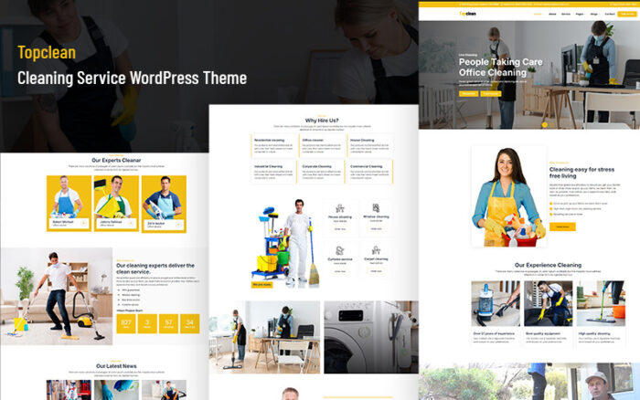 Topclean - Temizlik Hizmeti WordPress Teması