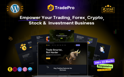 TradePro – Forex, Kripto, Hisse Senetleri, ETF'ler ve Yatırım Ticareti için Hepsi Bir Arada WordPress Teması