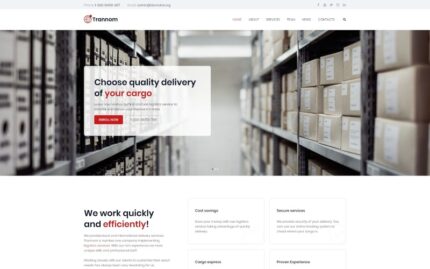 Trannom - Logistics Multipurpose Minimal WordPress Elementor Teması