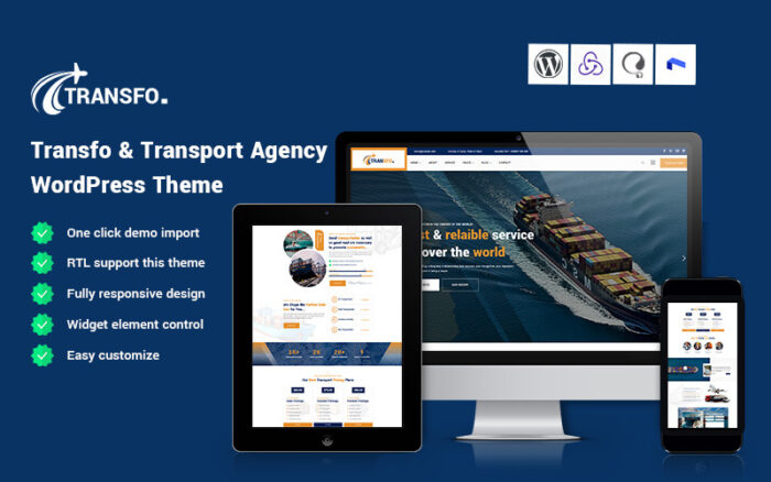 Transfo - Taşıma Acentası WordPress Teması