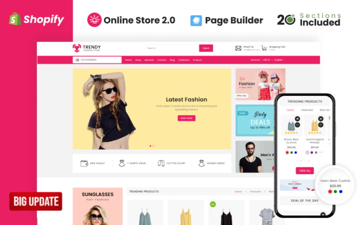 Trendy Fashion Store Shopify Teması