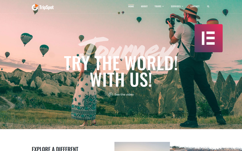 TripSpot - Seyahat WordPress Elementor Teması